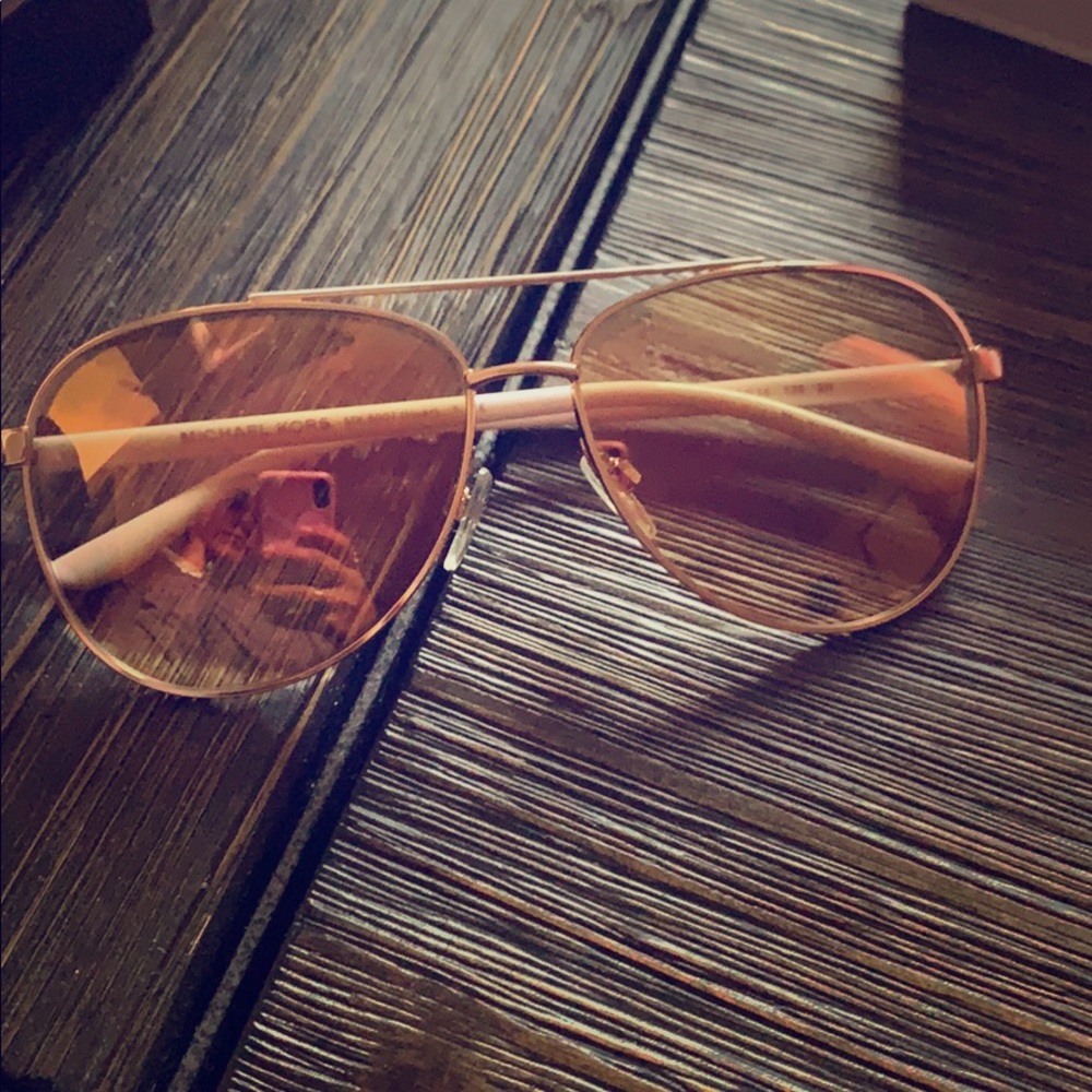 Michael Kors Tinted Rose Gold Sunglasses